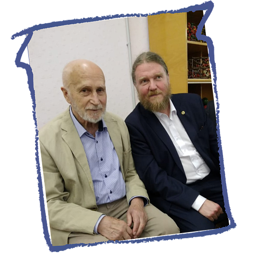 Сергей Кривовичев с научным руководителем Станиславом Филатовым