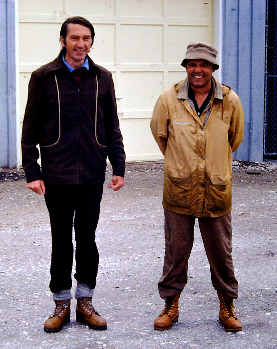 Владимир Кривовичев и профессор Питер Черни, Канада, Берни Лейк, 1974 год