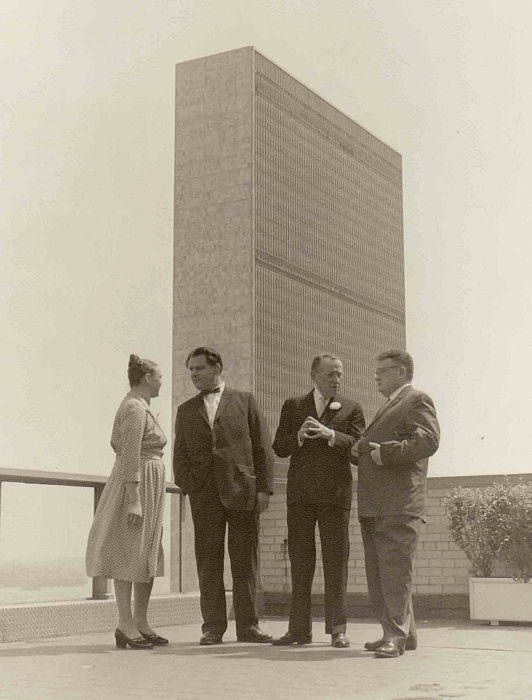 Марина Ворошилова и Михаил Чумаков в США, 1956 год